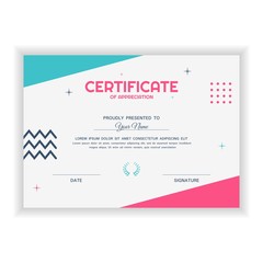 Creative Certificate of Appreciation Award Template