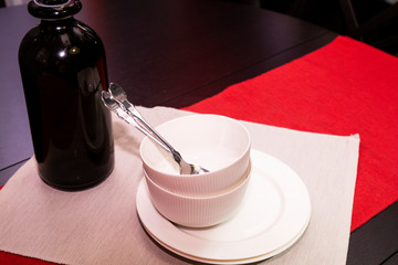 Cutlery on the table