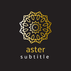 ornament logo gold and silver