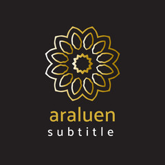 ornament logo gold and silver