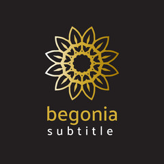 ornament logo gold and silver