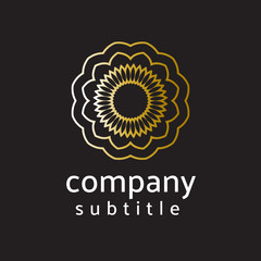 ornament logo gold and silver