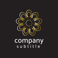 ornament logo gold and silver