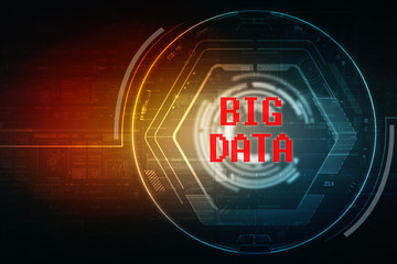 

2d illustration abstract Big data 