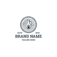 Jug  logo vintage. icon jug vector illustration