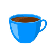 blue cup of coffee