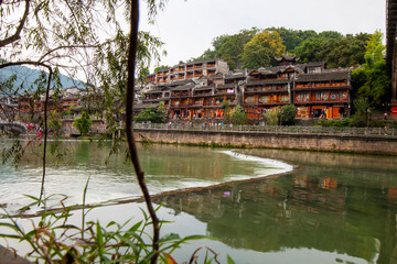 Scenery of phoenix ancient city, xiangxi, China