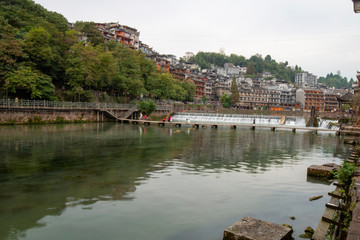 Fototapeta premium Scenery of phoenix ancient city, xiangxi, China