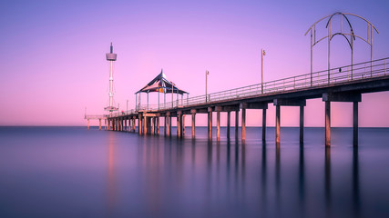 Fototapeta na wymiar Brighton Beach Jetty in South Australia