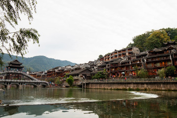 Scenery of phoenix ancient city, xiangxi, China
