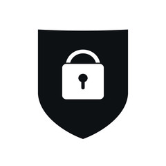 Padlock with Shield Icon