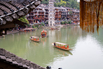 Scenery of phoenix ancient city, xiangxi, China