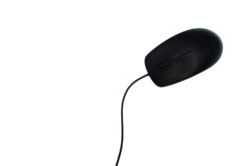 
Mouse for computer on white background