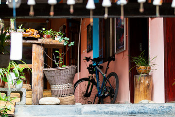 A bike against the wall