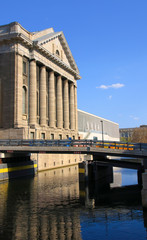 Naklejka premium The Bode Museum and the James-Simon-Gallery in Berlin, Germany - Germany