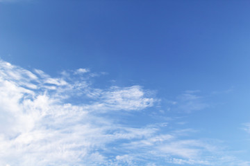 blue sky background. nature with clouds.