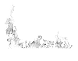 Smoke on a white background