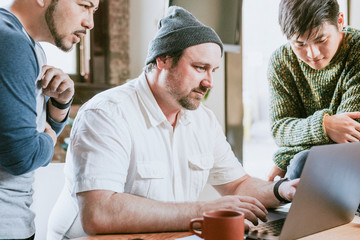 Creative team planning a project