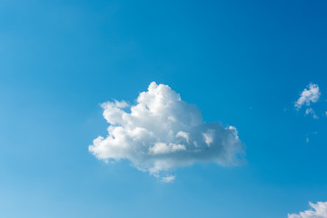 Beautiful cirrus clouds against the blue sky