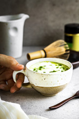 Matcha Coconut milk Latte by Chasen