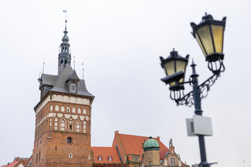 Fototapeta na wymiar The old town of Gdansk (Gdańsk) in Poland (Polska).