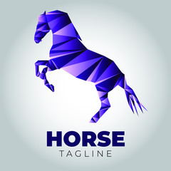 Horse logo template vector design