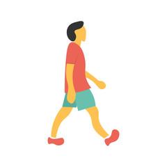 illustration design template for walking people