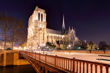 Fototapeta na wymiar Paris - Notre Dame at sunrise, France
