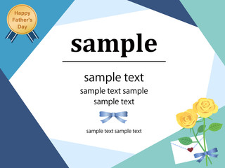 父の日フレーム　POP　横