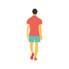 illustration design template for people walking behind