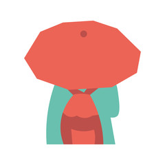 illustration design template for people wearing umbrellas