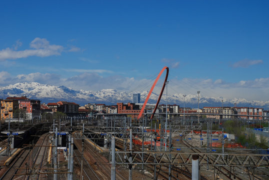 The Olympic Arch in Turin, Italy