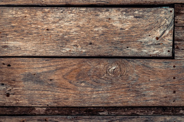 Fototapeta premium Dark brown wood texture with natural striped pattern background