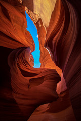 Visitng beautiful slot canyon in Arizona, United States