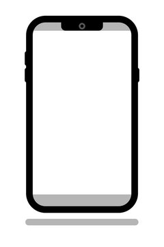 typical smartphone with space for your content