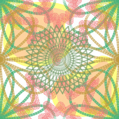 abstract vector floral repeat pattern