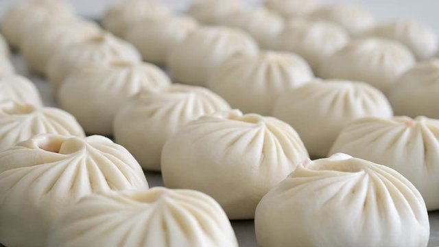 buuza process making factory traditional asian manti