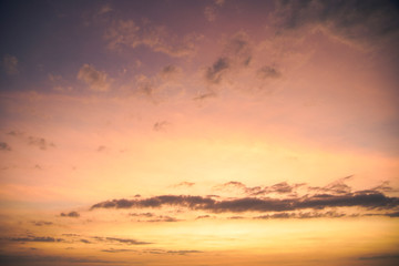 Beautiful sunset in Hon Ba - Vung Tau, Viet Nam, Nghinh Phong cape, it is between Bai Truoc and Bai Sau
