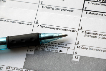 Closeup 1099-Misc, Nonemployee compensation