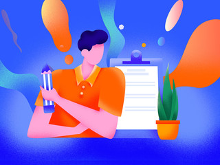 vector illustration of a happy birthday