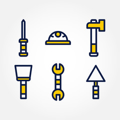 Labor Day Set Icon Vector Design Illustration