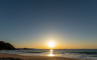 水平線から日の出