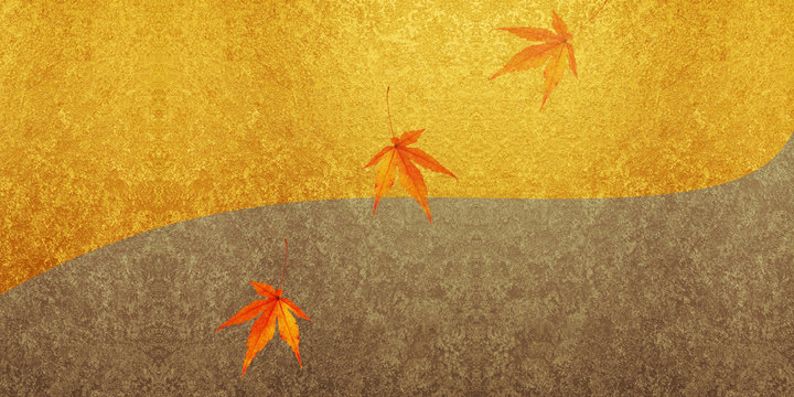 秋と金屏風