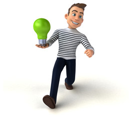 Fun 3D cartoon casual character
