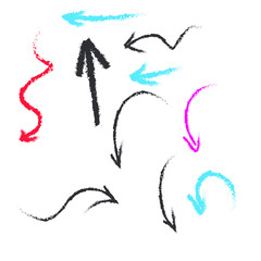 abstract arrow  symbol isolated on white background