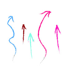 abstract arrow  symbol isolated on white background