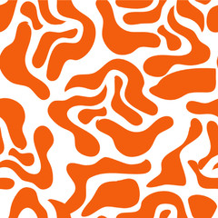 seamless pattern of modern abstract shapes