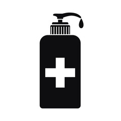 Anti Bacterial Liquid Soap Bottle Icon