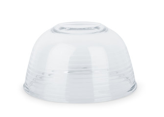Glass dish on a white background, isolated