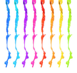 pouring cocktail isoalted on white background